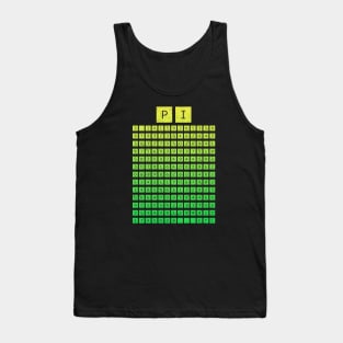 Pi Chart (Green Yellow) Tank Top